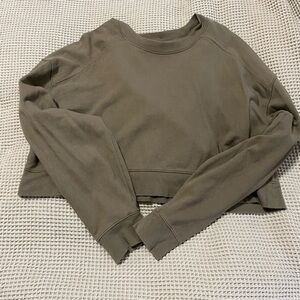 Nuuds Mocha Women's Cropped Sweatshirt